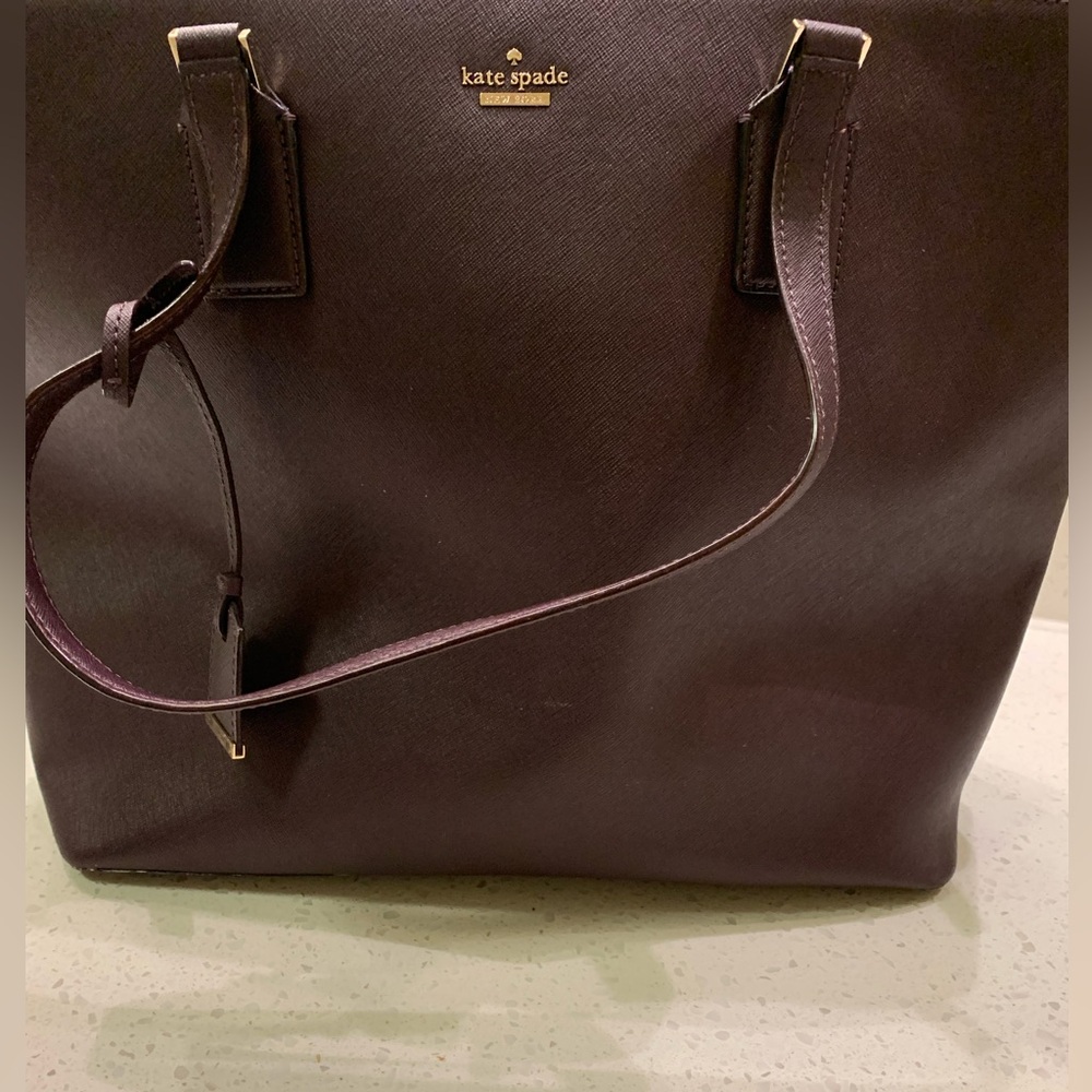 Kate Spade Maroon Tote Bag